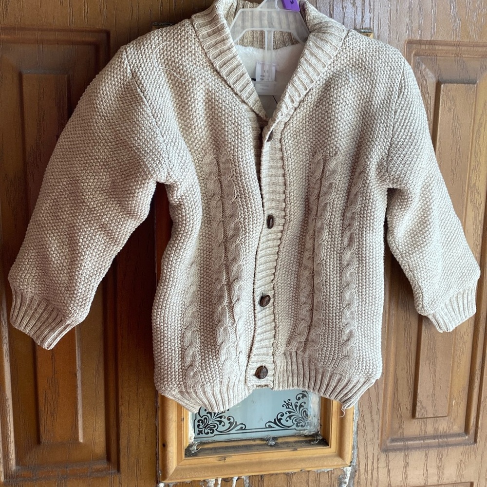 Toddler button up sweater